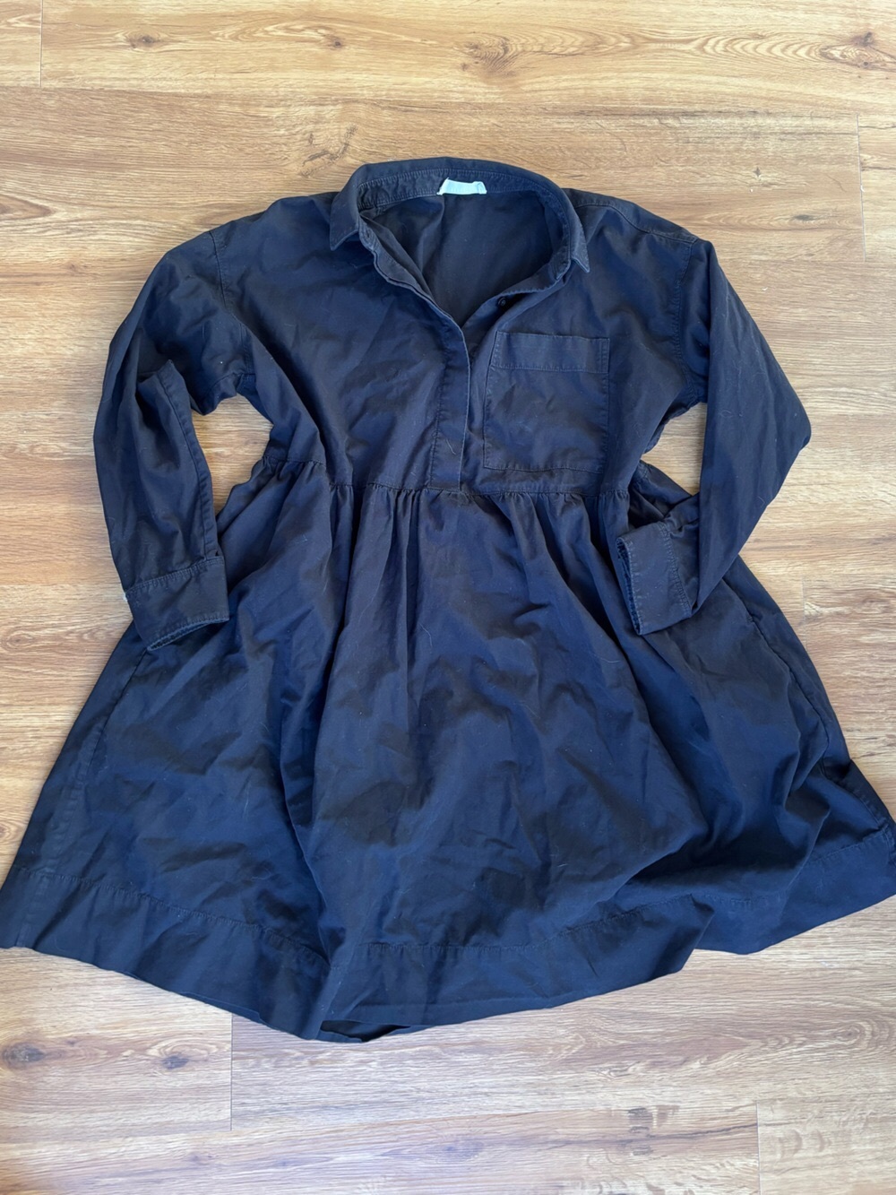 Women's Black Mini Shirt Dress